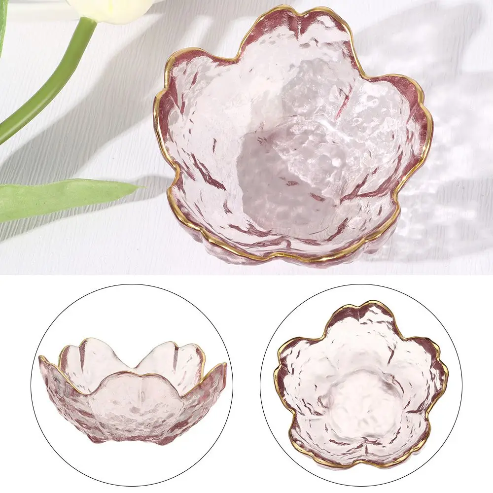 

Storage Container Tableware Kitchen Supplies Cherry Blossom Oil Saucer Bowl Small Glass Dish Seasoning Plate Sauce Bowl