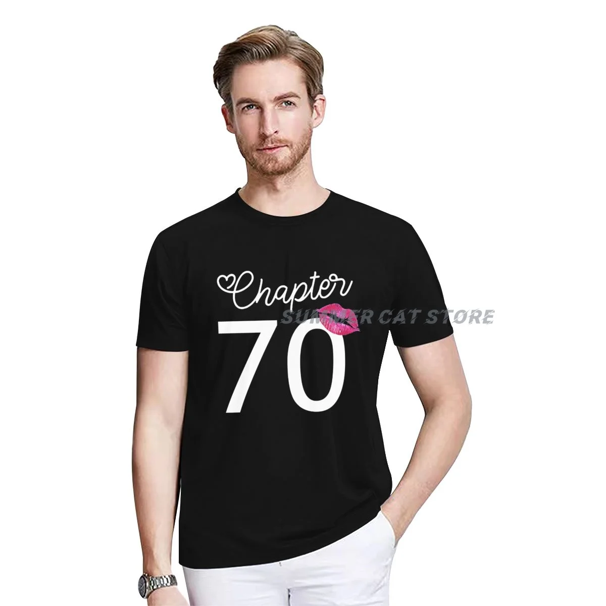 

Chapter 70 Years 1952 70th Happy Birthday Lips T-Shirt for Women Men Customized Products