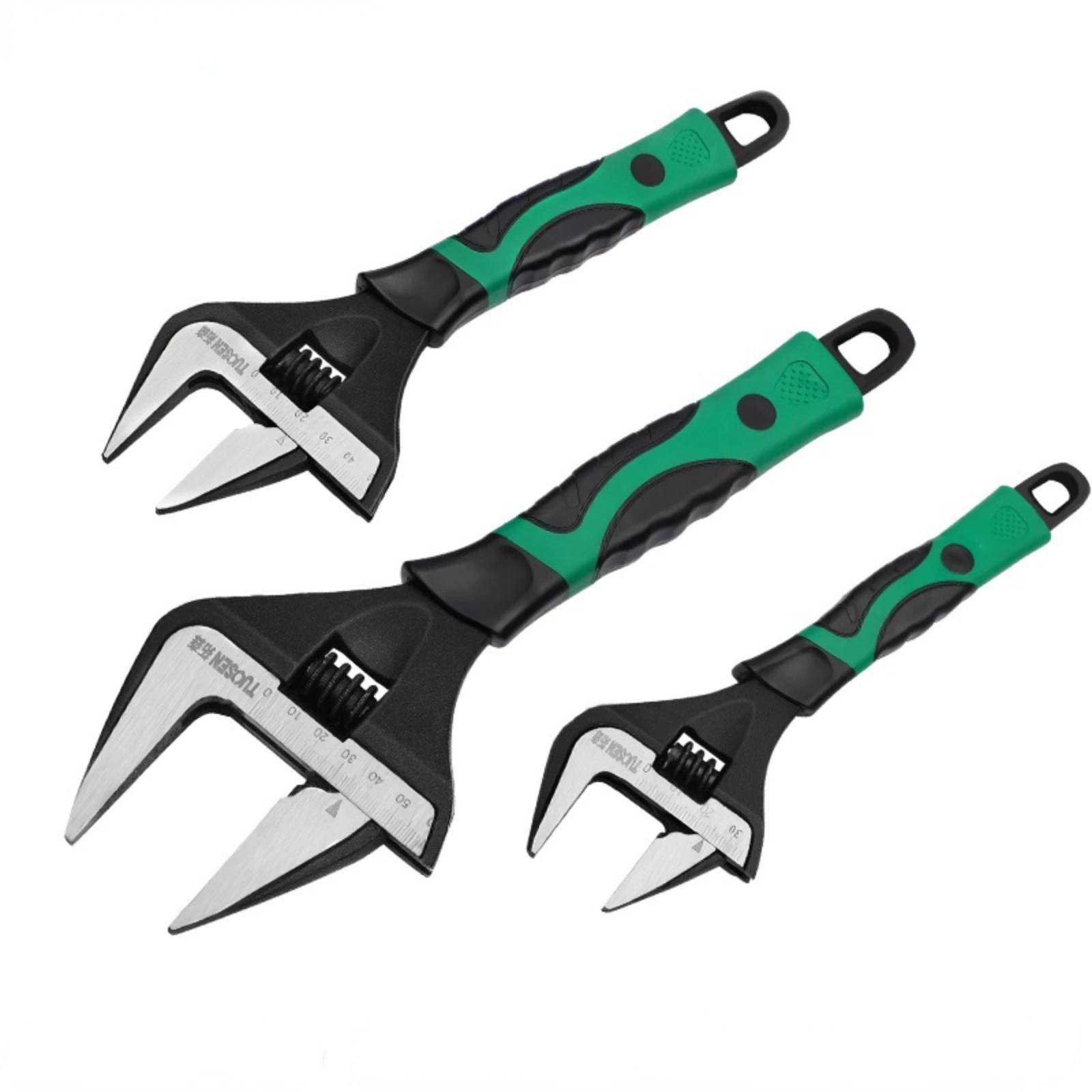 

Tuosen hardware tools 10 "large opening short handle sanitary wrench 8" adjustable wrench 6 "multi-functional adjustable wrench