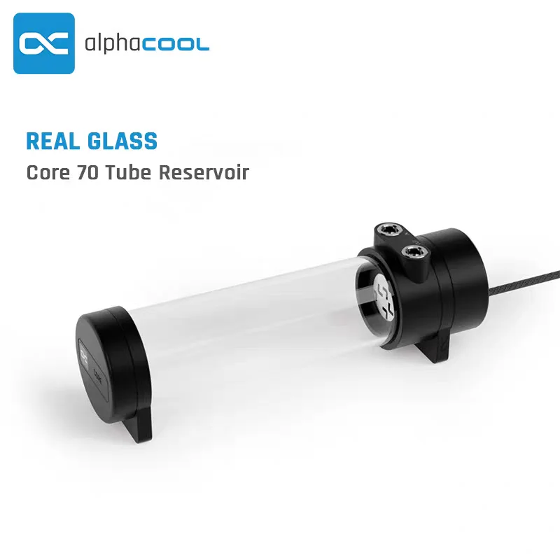 Фото Стеклянный резервуар Alphacool Core 70 Tube D5 с насосом VPP Apex PWM для современных систем кастомного водяного охлаждения, бесшумная работа №4