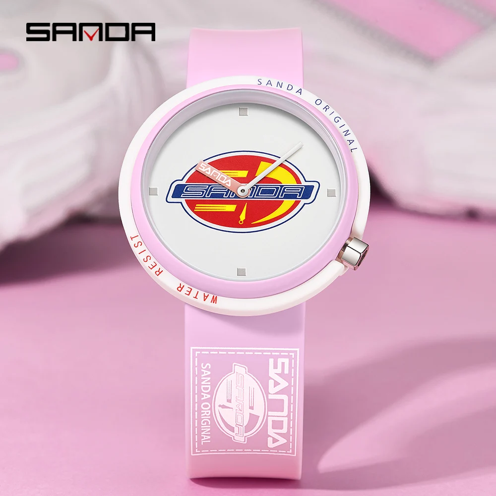SANDA Simple Fashion Quartz Watch Men Women Luxury Sport Watches Waterproof Casual Wristwatch Female Clock relogio feminino 3202