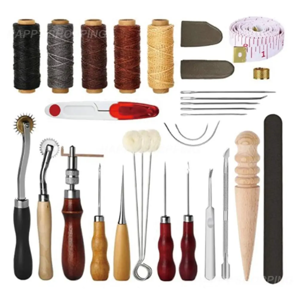 

Sewing Repair Kit High Quality Stitching Punch Carving Work Convenient Professional A Wide Range Of Uses Diy Tool Set Plow Bit