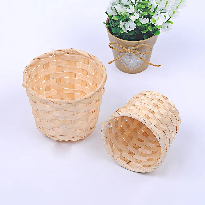 

Нетканая бамбуковая корзина CAMIGEL, настольная корзина для хранения