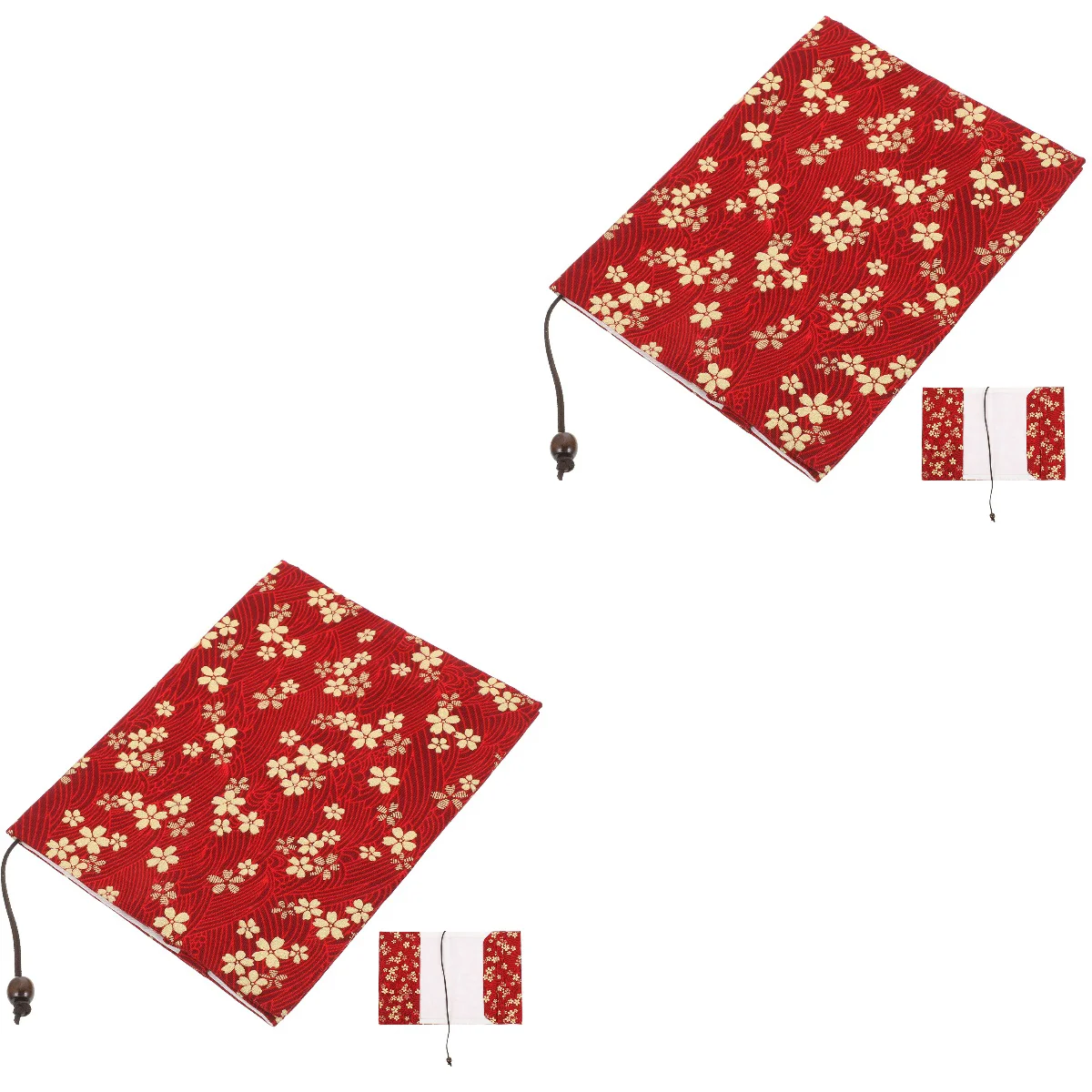

2 Pack Hand Decor Book Cover Ornamental Sleeve Student Protective Case Cloth Decorative
