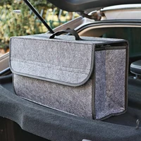 car trunk organizer soft felt storage box large anti slip compartment boot storage organizer tool bag car storage bag