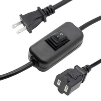 2c16 awg on off 2 prong outlet polarized extension cord with switch for chargers lamp power adapter extension power cord