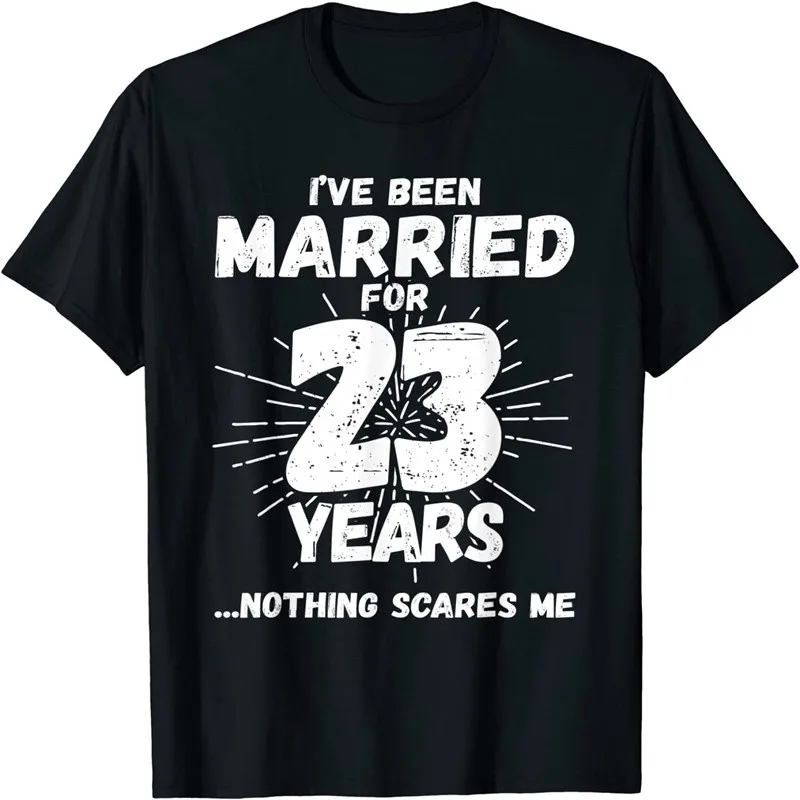 

Новинка 2022, забавная парная футболка для свадьбы, юбилея, футболка с круглым вырезом и короткими рукавами, летний высококачественный хлопко...