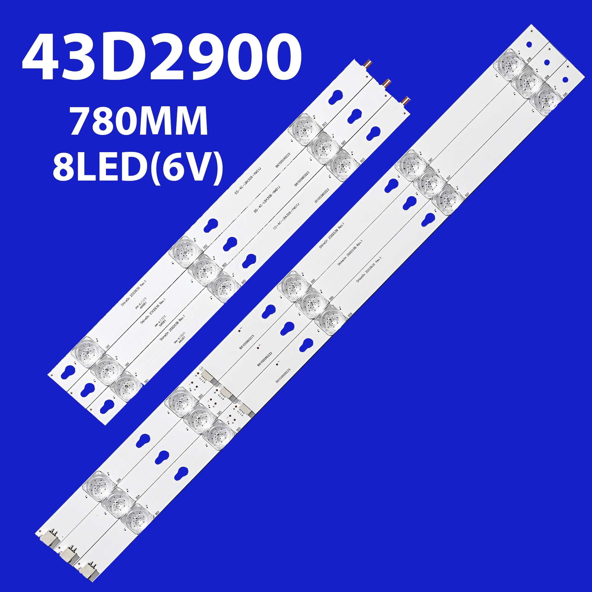 Светодиодная лента подсветки для телевизора TOT_43D2900 Thomson 43UC6306 43UC6406 43U67EBC OEM46LB06 L43S62