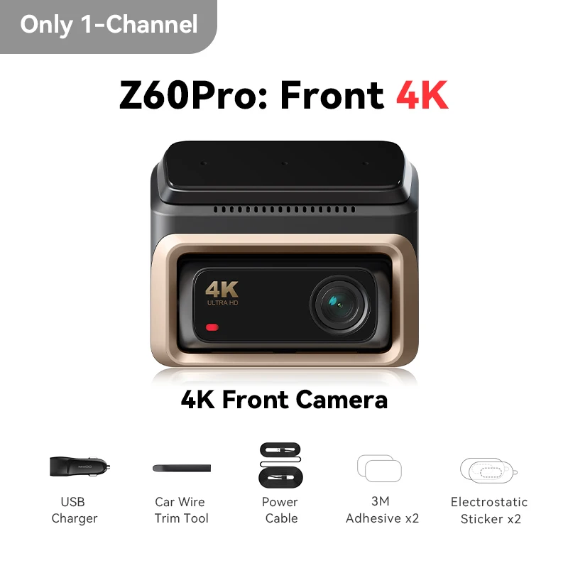 

Видеорегистратор DDPAI Z60 Pro 4K с GPS, двумя сенсорами SONY, Wi-Fi, ADAS и ночным видением