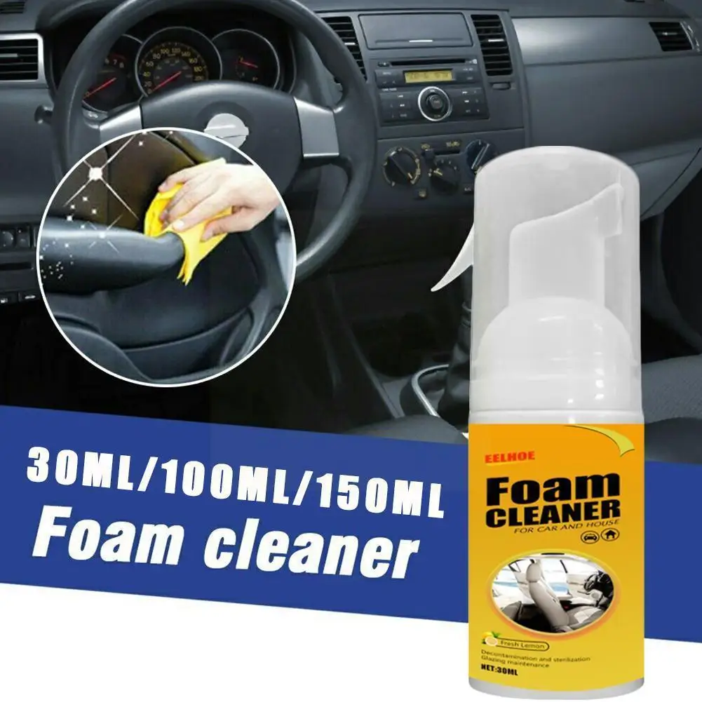 

1PC 150ml Car Interior Cleaning Foam Cleaner Car Seat Maintenance Wash Clean Auto Foaming Surfaces Leather Agent C2Y6