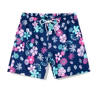 floral printed beach shorts men pattern workout shorts men loose drawstring sports shorts man blue board shorts with mesh inside