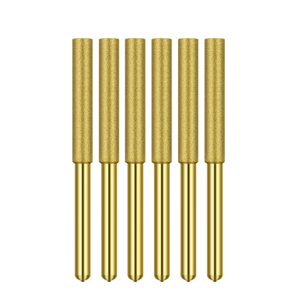 

6pcs Stone File Burr Titanium Plating Grinding Tools Garden Practical Rod Polishing High Hardness Portable Chainsaw Sharpener