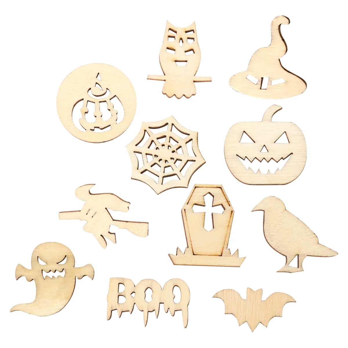 

Wooden Wood Cutouts Tags Ornaments Slices Hanging Unfinished Blank Pumpkin Mini Pendant Pendants Pieces Cutout Scatter Supplies