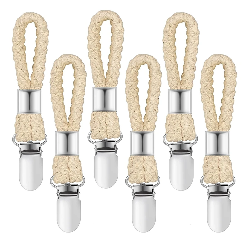 

New-Pack Of 6 Hangers For Towels, Towel Clips, Tea Towel Clips For Kitchen, Bathroom, Household