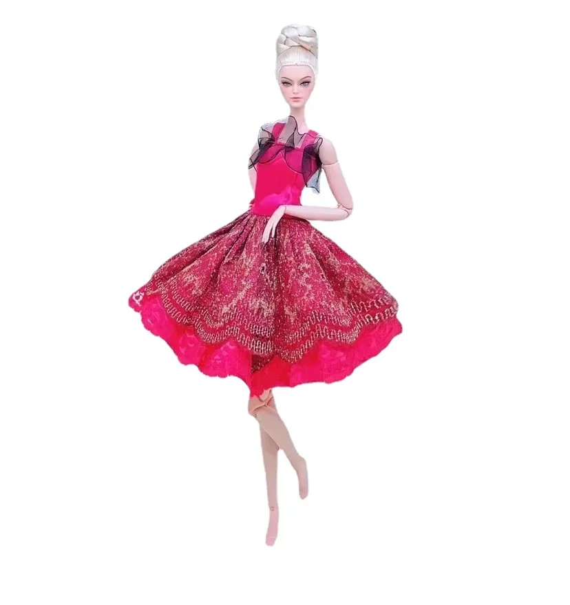 Красное Кружевное балетное платье Одежда для куклы Барби 11 5 дюйма наряды кукол