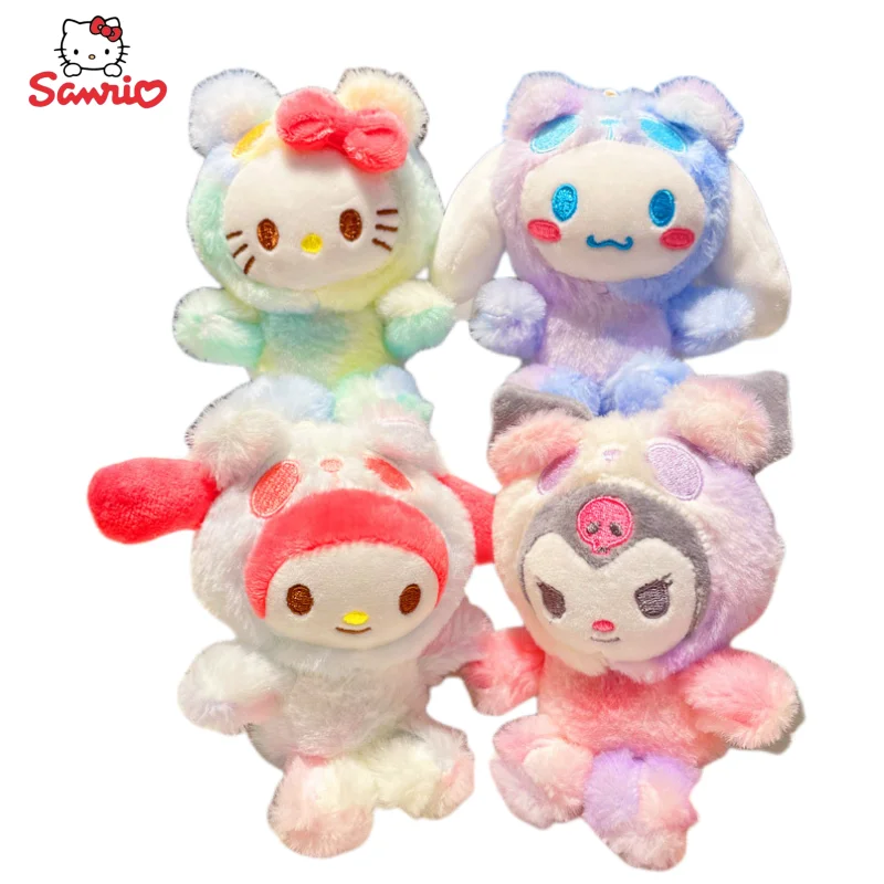 

Hello Kitty Kuromi Cinnamoroll Sanrio аниме периферийная кавайная Милая мультяшная плюшевая игрушка кукла брелок креативный кулон оптовая продажа