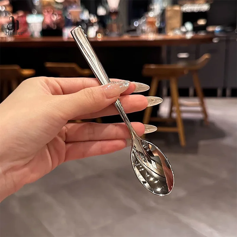 Маленькая круглая ложка из нержавеющей стали блендер для кофе бытовая приправ