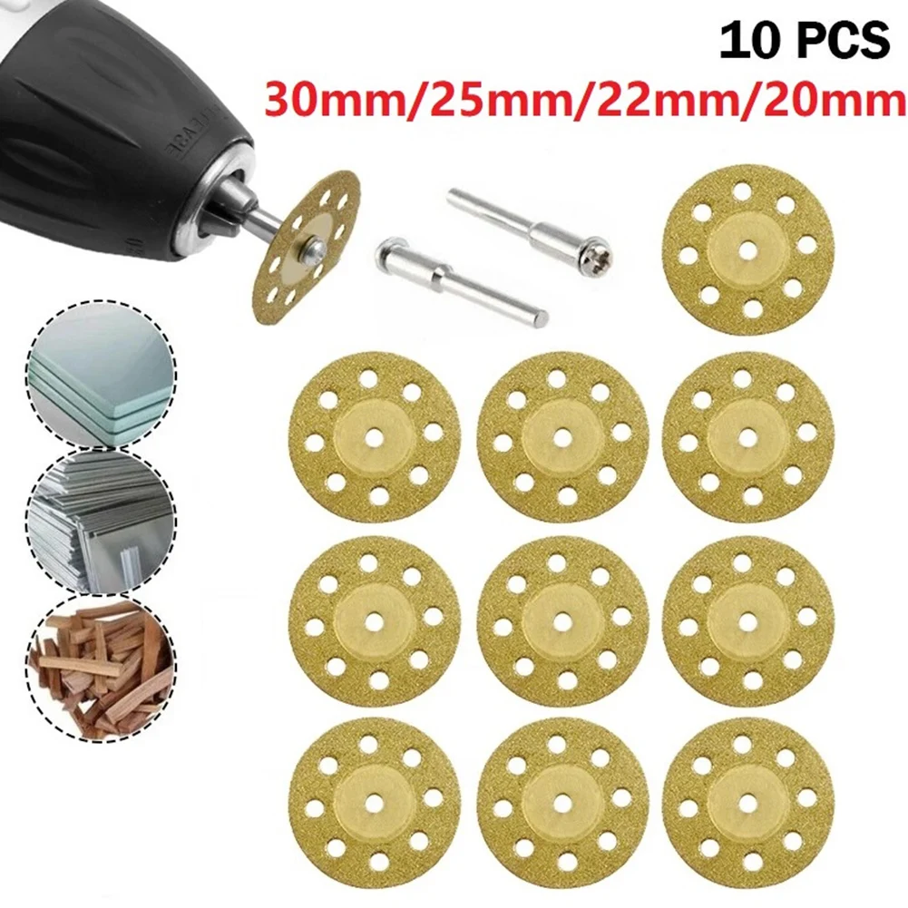 

10PCS 20/22/25/30mm Diamond Cutting Wheel Saw Blades Cut Off Discs Glass Ceramic Rotary Tool For DIY Cutting Sawing Car