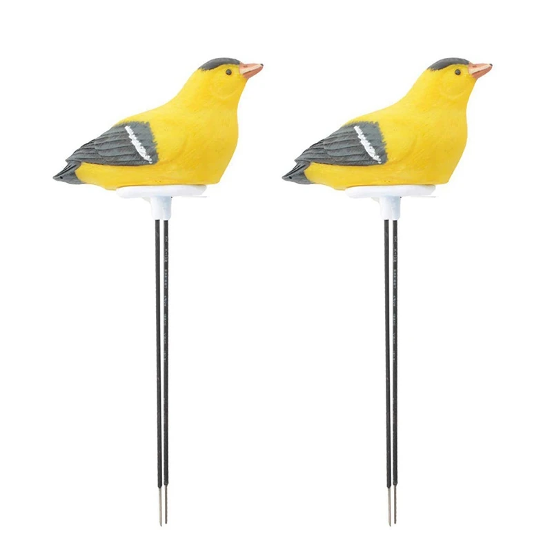 

TOP 2X Soil Moisture Meter Watering Alarm Bird Plant Water Tester Hygrometer Sensor Gardening Tool Kit (Yellow)