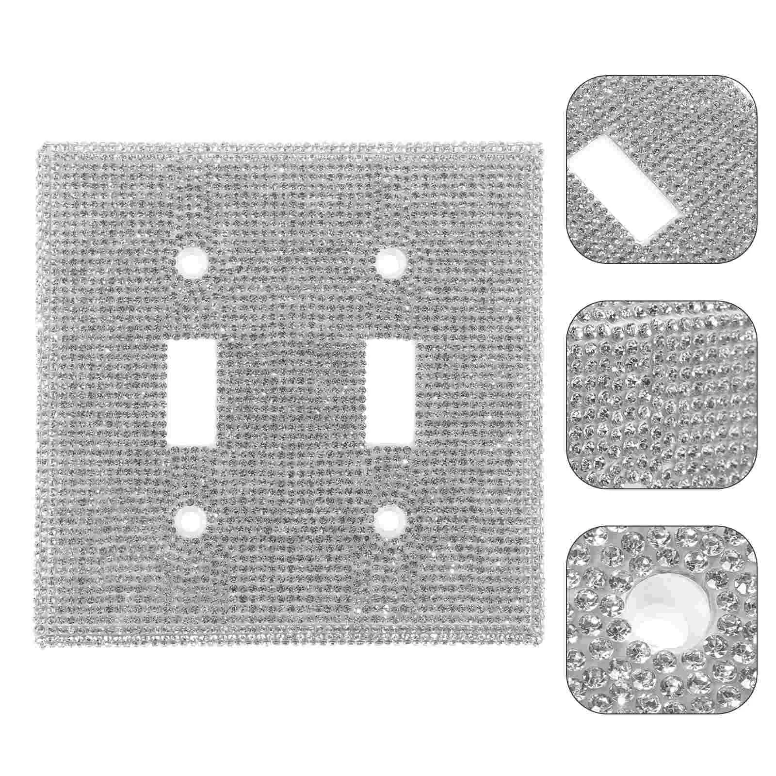 

Bling Light Switch Cover Outlet Cover Wall Plate 2-slot Wall Plate Decoration
