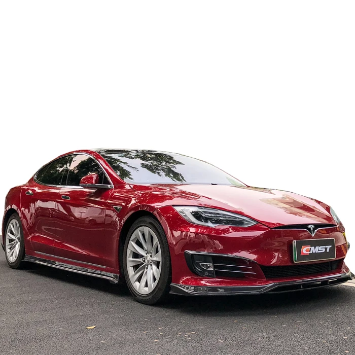 

Carbon fiber body kit for model s front lip rear diffuser side skirts trunk spoiler wing spoiler facelift Car accessories
