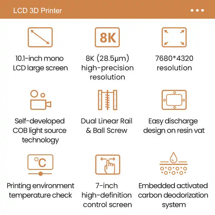 Большой промышленный полимерный стоматологический воск ACME SUNLITE1 8k 3d Dlp ЖК-принтер