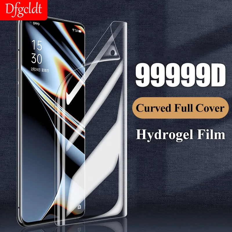 

Защита экрана 99999D для OPPO Find X5 X3 Pro Lite Neo Reno 7 Z SE 6 5 K10 A16e A96 A76 36 A94s A11s, Гидрогелевая пленка, не стекло