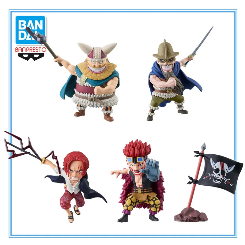 Оригинальный Bandai аниме One Piece Shanks Eustass Kid Dorry Brogy Elbaf WCF наборы фигурок Banpresto игрушки
