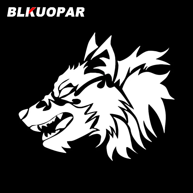 BLKUOPAR голова Волка оформление своими руками творческая наклейка окклюзия царапина ноутбука аксессуары для автомобиля час волка введение в хронополитику