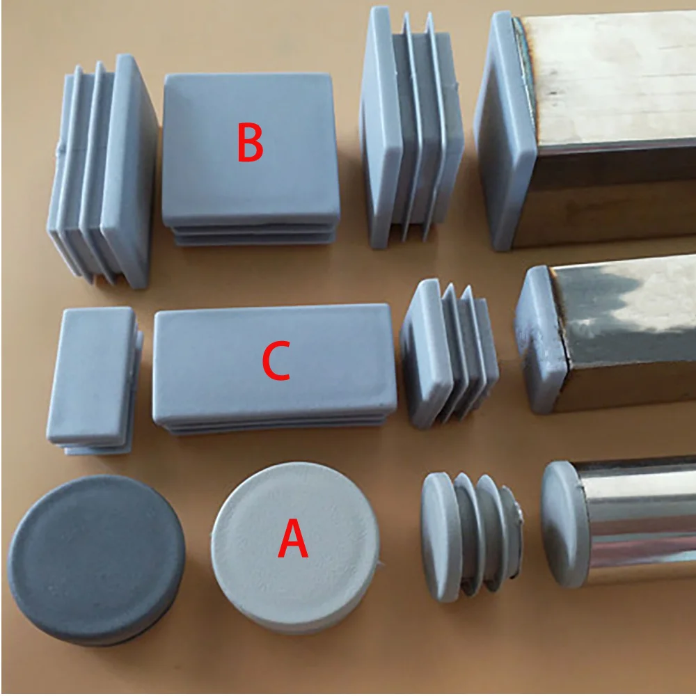 Round/square Blanking End Caps Chair Tables Leg Cap Silent F