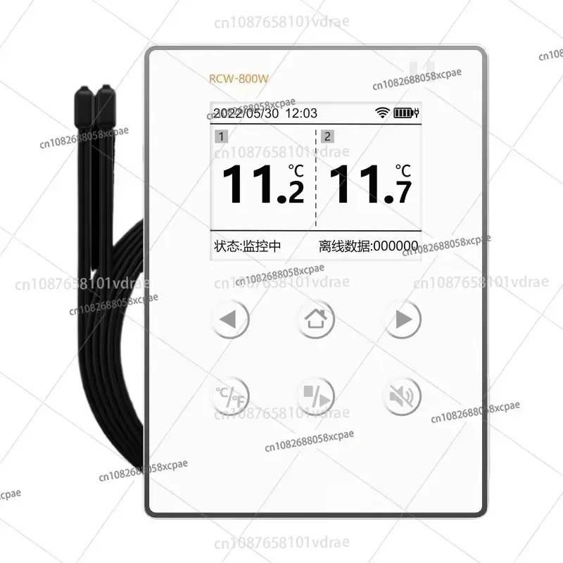 Фото Регистратор температуры и влажности RCW-800W с Wi-Fi, удаленным мониторингом и функцией регистрации данных, сигнализация о протечке воды в серверной №2