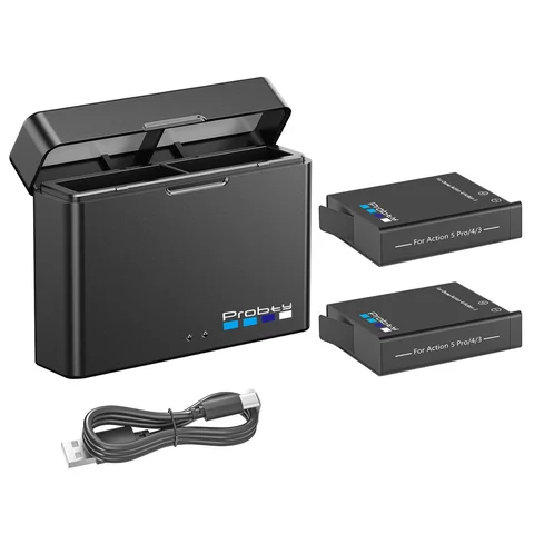 Аккумулятор 2200 мАч для DJI Osmo Action 6/5 Pro и зарядное устройство