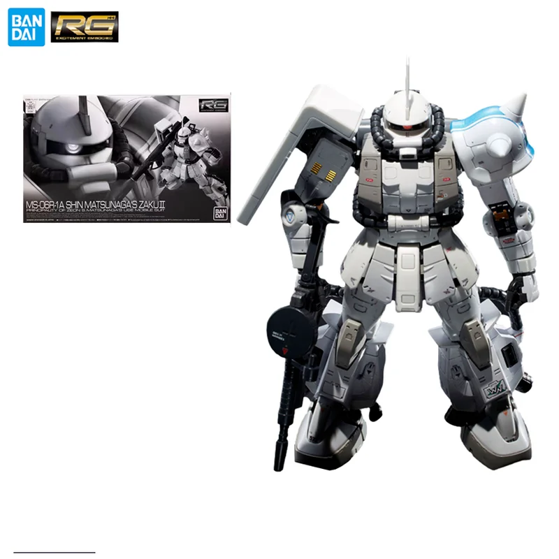 

Original Bandai RG MSV Mobile Suit Variations MS-06R-1A Zaku II High Mobility Type Assembly Model Collection Action Figure Toy