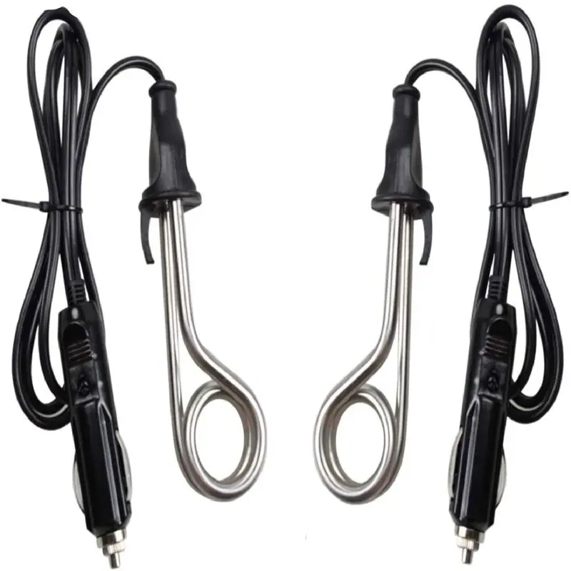 

Car Electric Immersion Heater for Tea Coffee & Soup, 150 Watt Power Portable Travel Submersible Hot Water Stainless Steel Warme