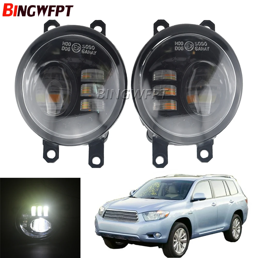 

2 шт., светодиодные противотуманные фары для Toyota Highlander 2008-2012