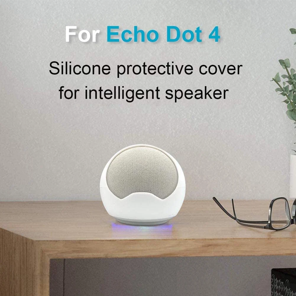 Силиконовый чехол для Amazon Echo Dot 4 пылезащитный Защитный мягкий силиконовый