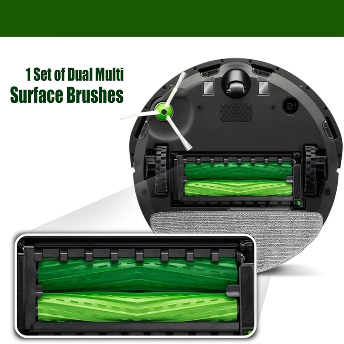 Комплект сменных аксессуаров для iRobot Roomba Combo I5 I5+ J5 J5+ щетки фильтры Hepa подушечки