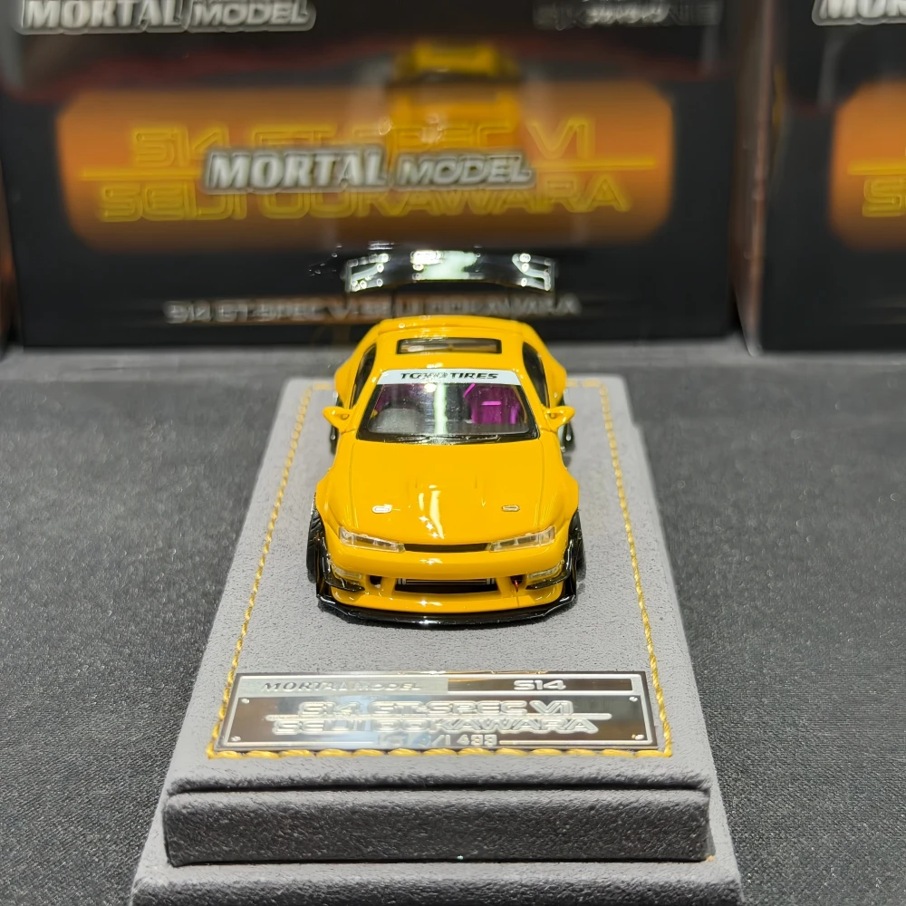 Фото Модель автомобиля Mortal 1:64 S14 GT-SPEC V1 SEIKI OOKAWARA HEC из литого металла №4