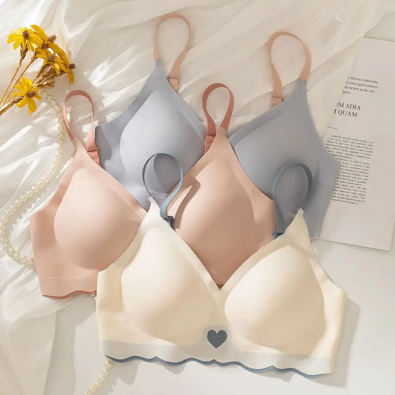 Бесшовный бюстгальтер с эффектом пуш-ап цвет в ассортименте