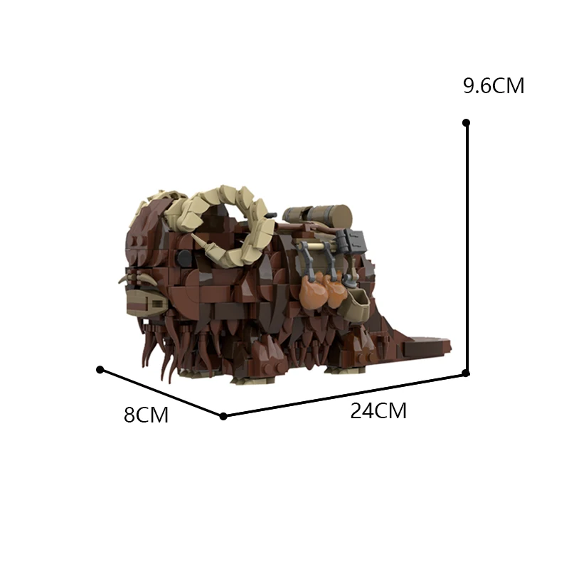 Экшн-фигурка MOC Space Wars Beast Banthas 97302 строительные блоки модель животное носорог