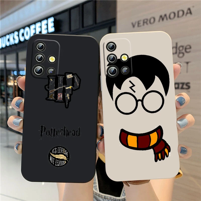 

Harrys Potter Snape Cute For Samsung A04 A71 A51 A42 A41 A31 A32 A21S A12 A11 A01 A02 4G 5G Liquid Rope Phone Case