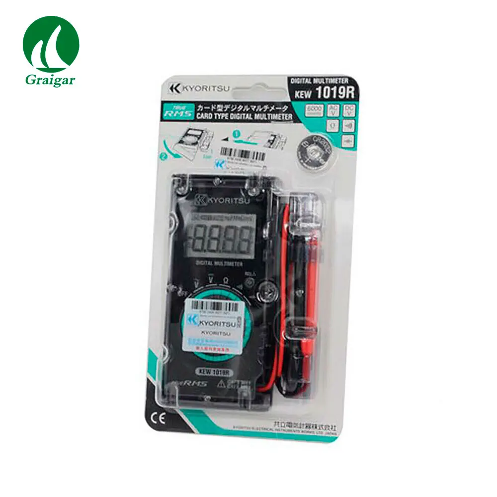 Цифровой мультиметр Kyoritsu 1019R точное чтение с функцией True-RMS Kew1019R вольтметр