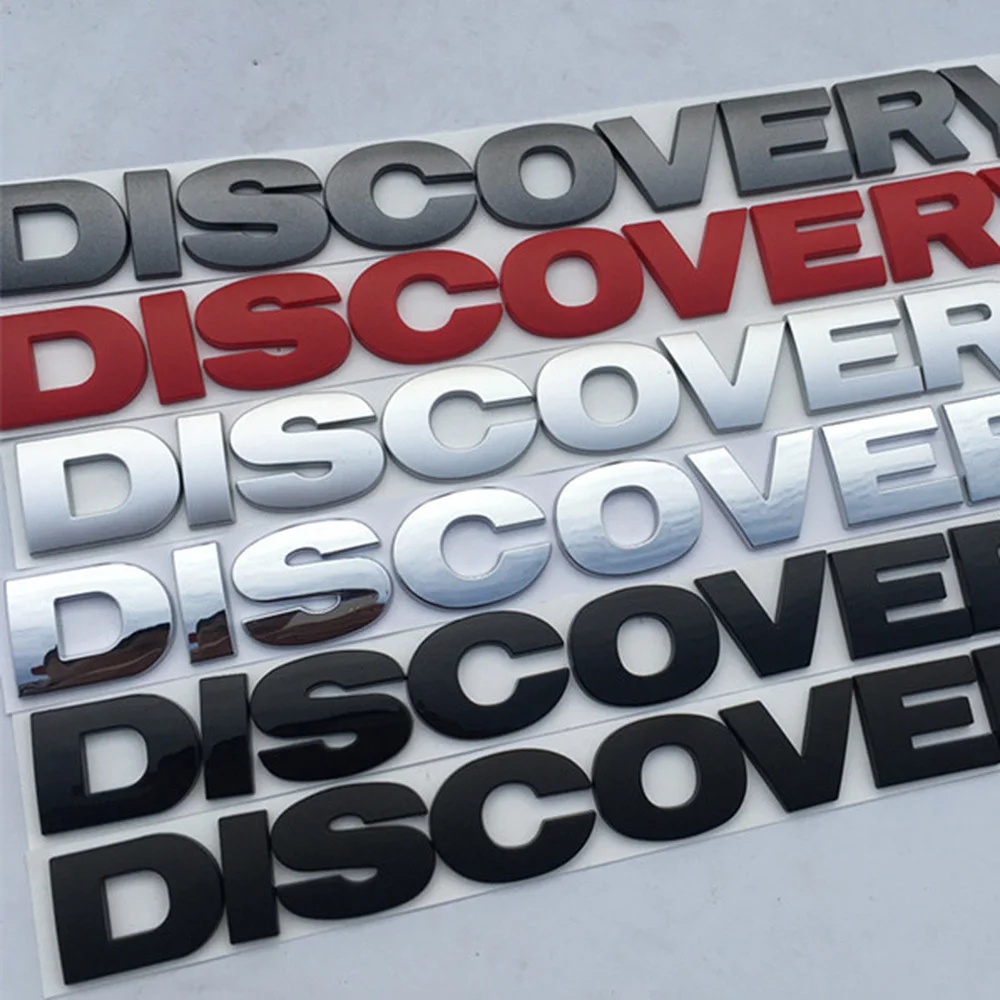 

Emblems For Land Rover DISCOVERY Hood Rear Trunk Logo Sticker Round Font Letter Emblem Badge Car Styling Accessories