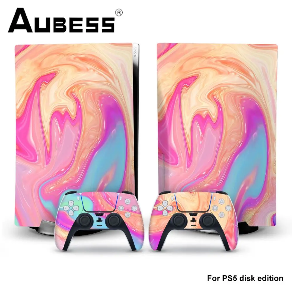 

Новинка для контроллера Sony PS5 камуфляжная Виниловая Наклейка Обложка для контроллера джойстика 5 дюймов