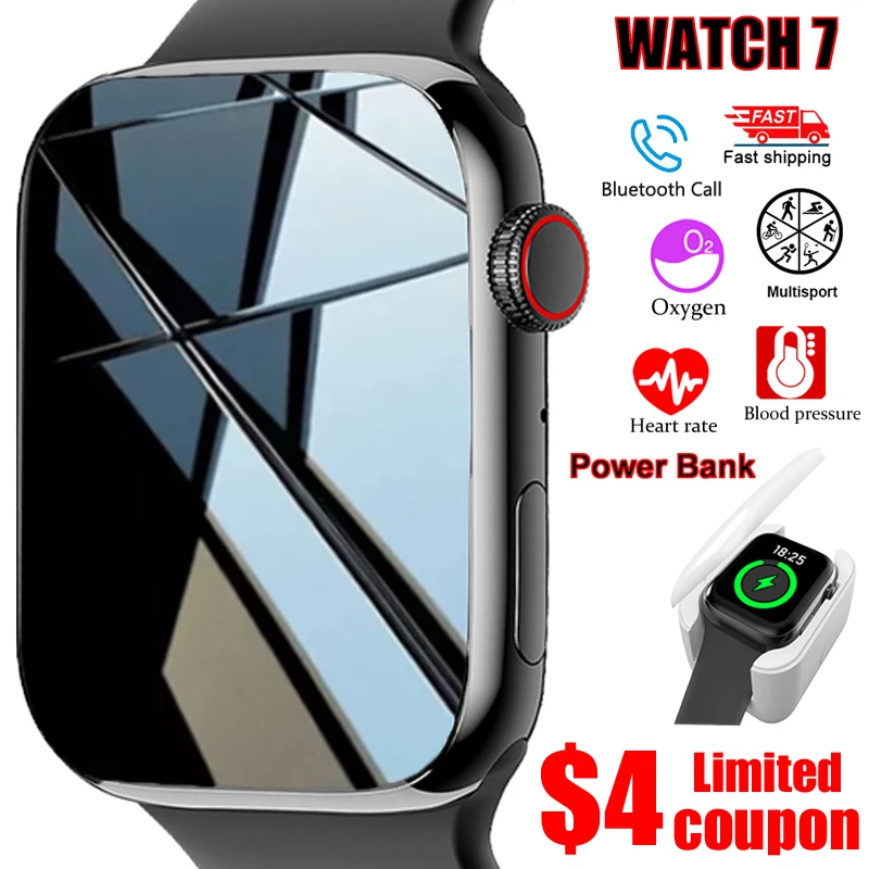 

IWO Smart Watch Men Women Series 7 Music Playback Smartwatch Bluetooth Call Heart Rate Fitness Tracker Watches For Android IOS