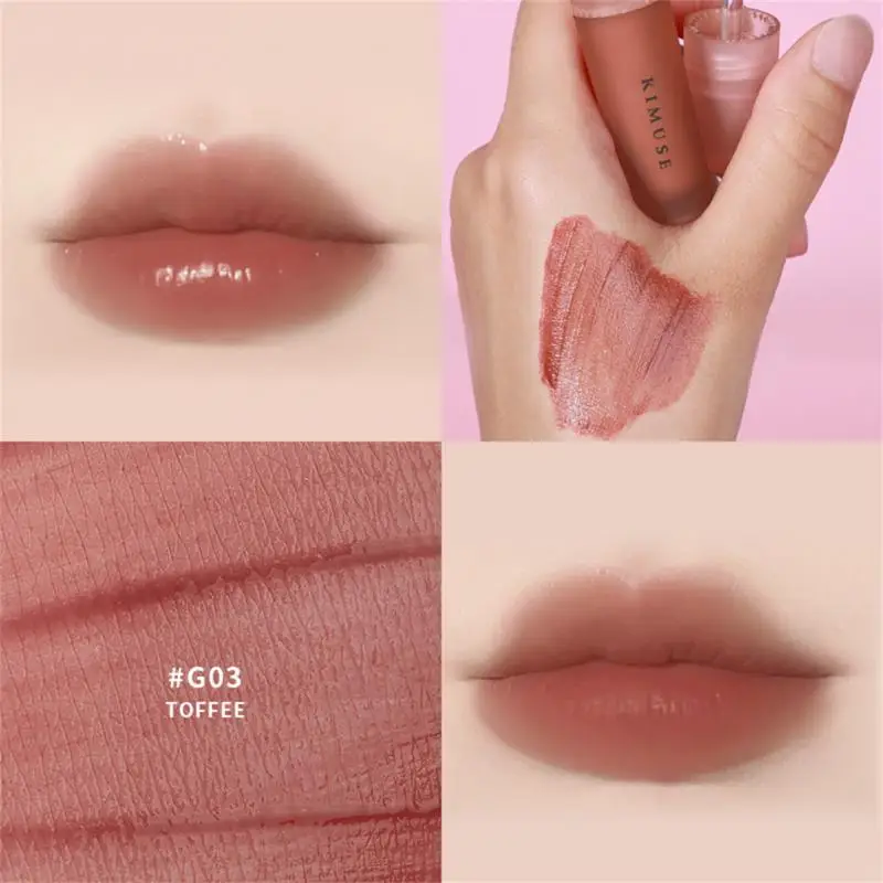 

Moisturizing Liquid Lipstick Jelly Lasting Cherry Red Pink Lip Gloss Sexy Non Sticky Cup Lip Tint Korean Lips Makeup 7 Colors