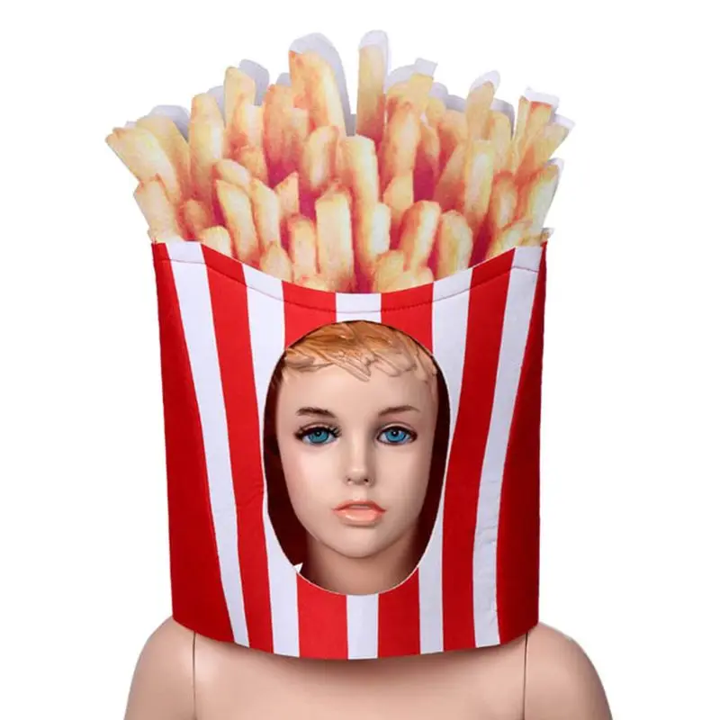 

Unisex for Creative Funny Fruit Food Cap Mask Halloween Party Cosplay Headgear Hood Hat Carnival Headpiece Decor