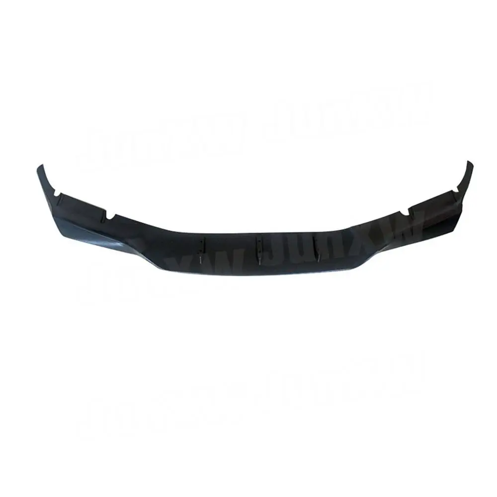ABS Carbon Look Глянцевый черный передний бампер Защита губ Сплиттер Спойлер Пластина
