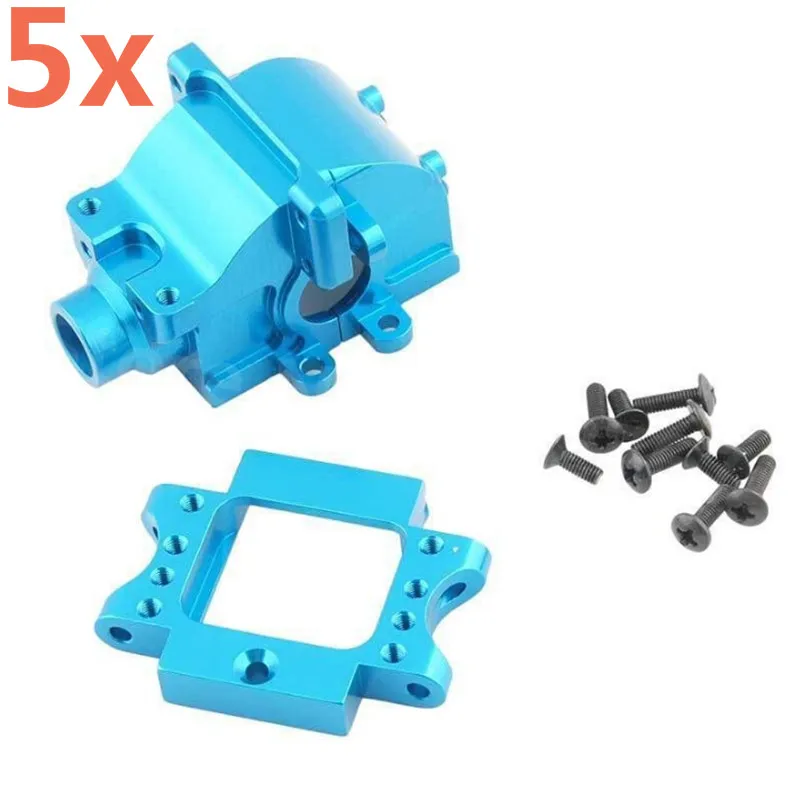 5Set HSP Upgrade Spare Parts 122275 Aluminum Alloy Gear Box With Screw*10 For 1/10 RC R/C Car Nitro Buggy Truck Truggy