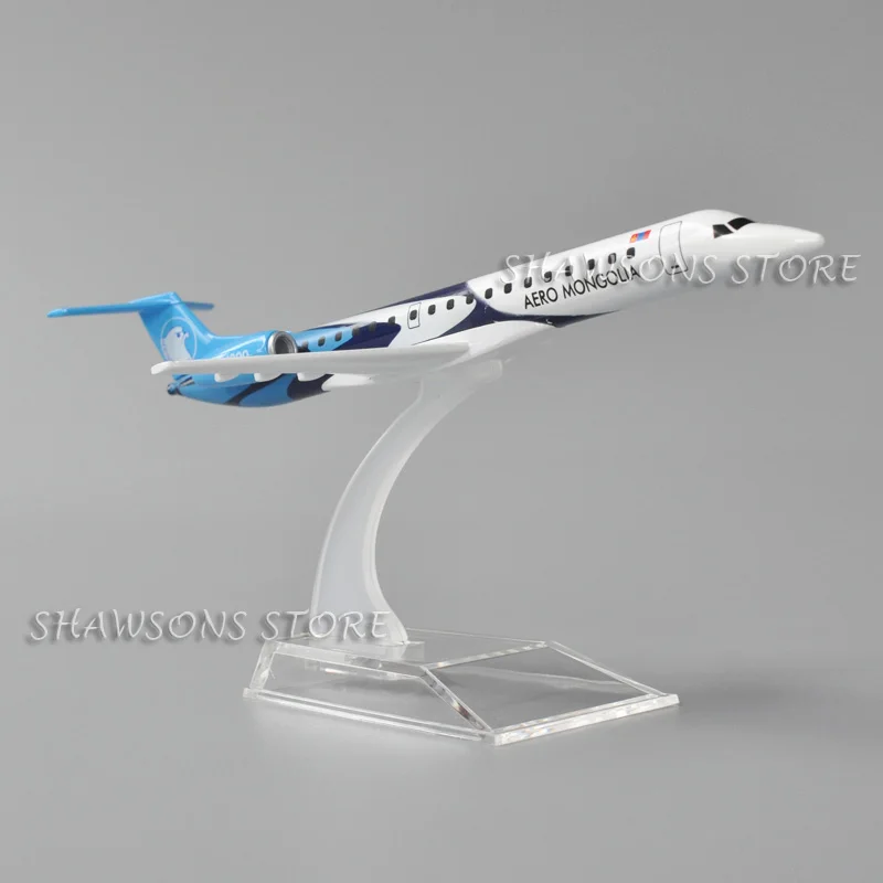Масштаб 1:180 литая под давлением металлическая модель самолета игрушки Embraer ERJ 145